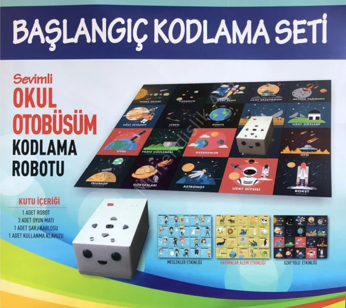 Sevimli Okul Otobüsüm Kodlama Robotu (Robobus Programlanabilir Robot Eğitim Seti ) / FUB6282